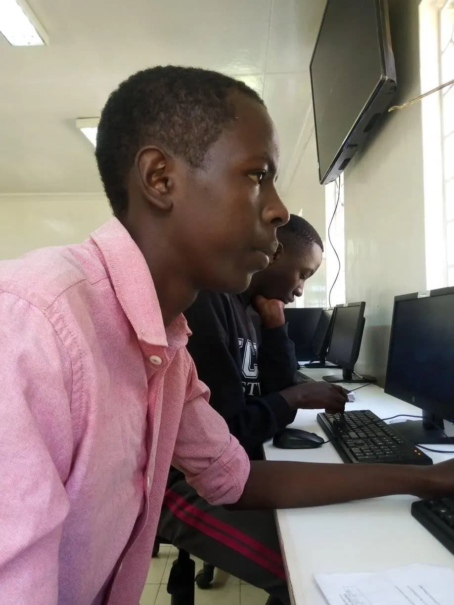 James studying information technology