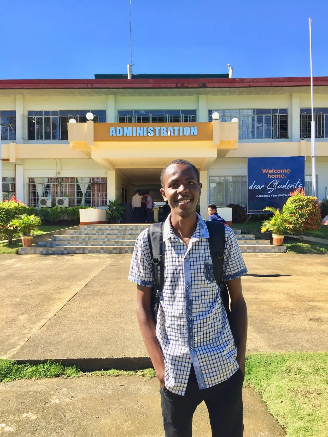 James at Mountain View College in the Philippines